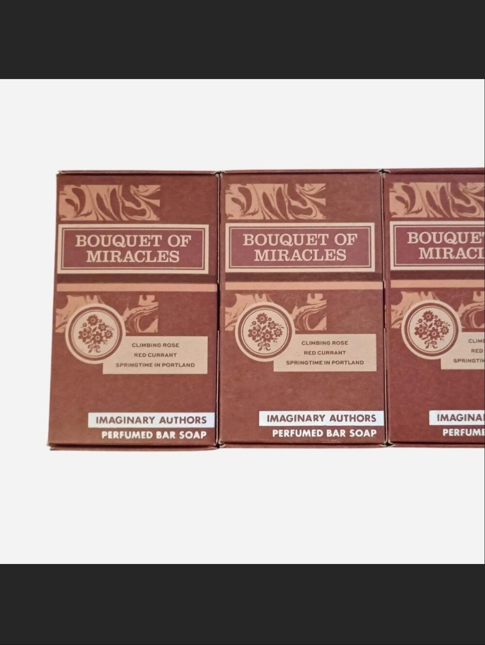 Imaginary Authors Bouquet of Miracles Perfumed Bar Soap 3pack
